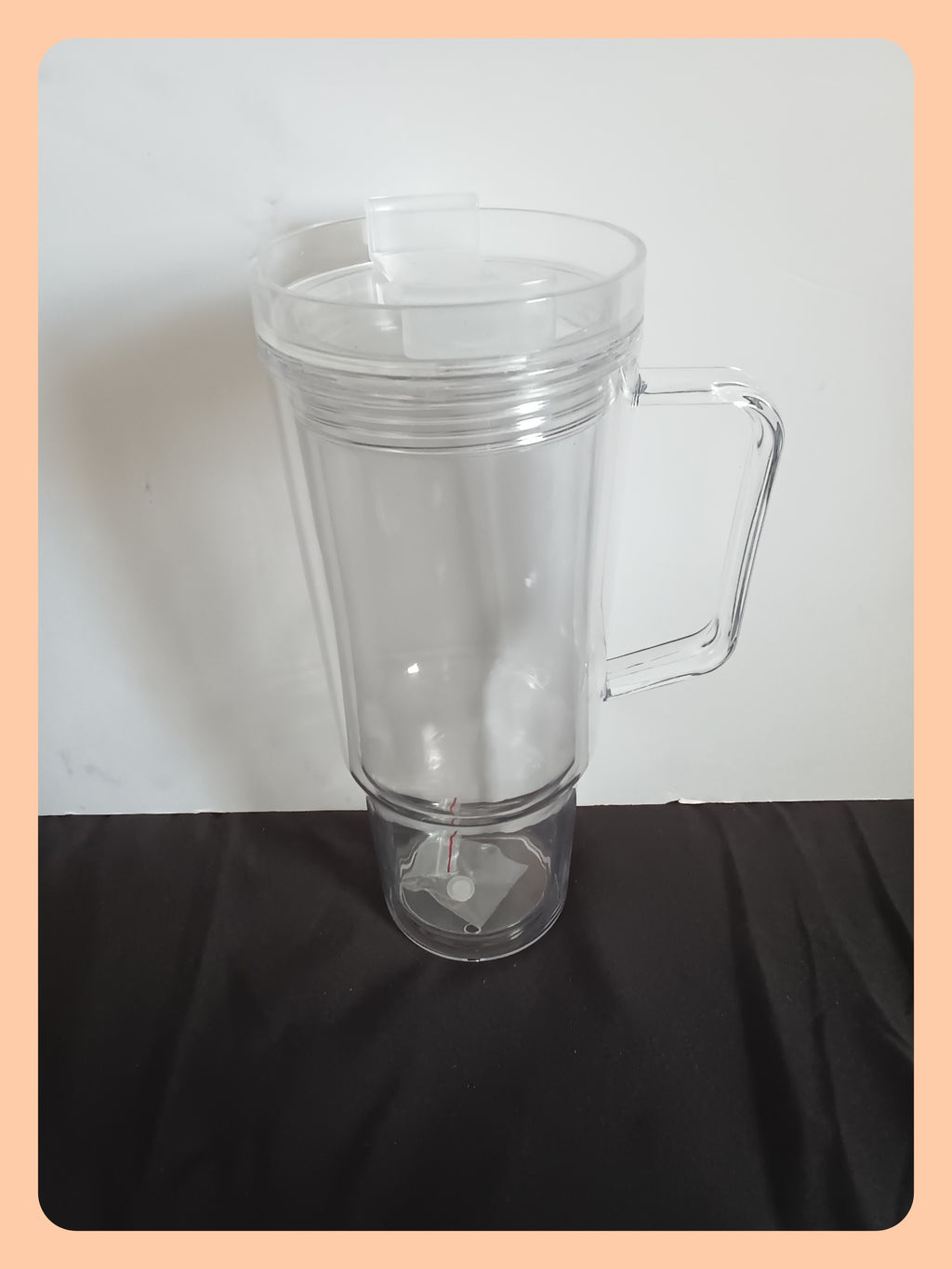 40oz Acrylic Snowglobe Tumbler Cup
