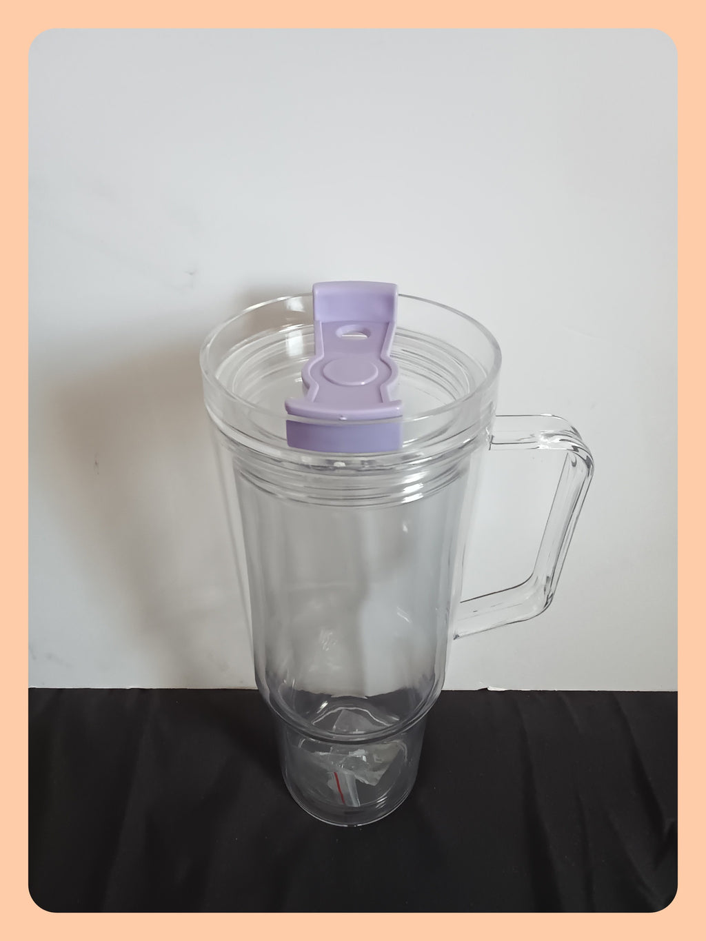 40oz Acrylic Snowglobe Tumbler Cup