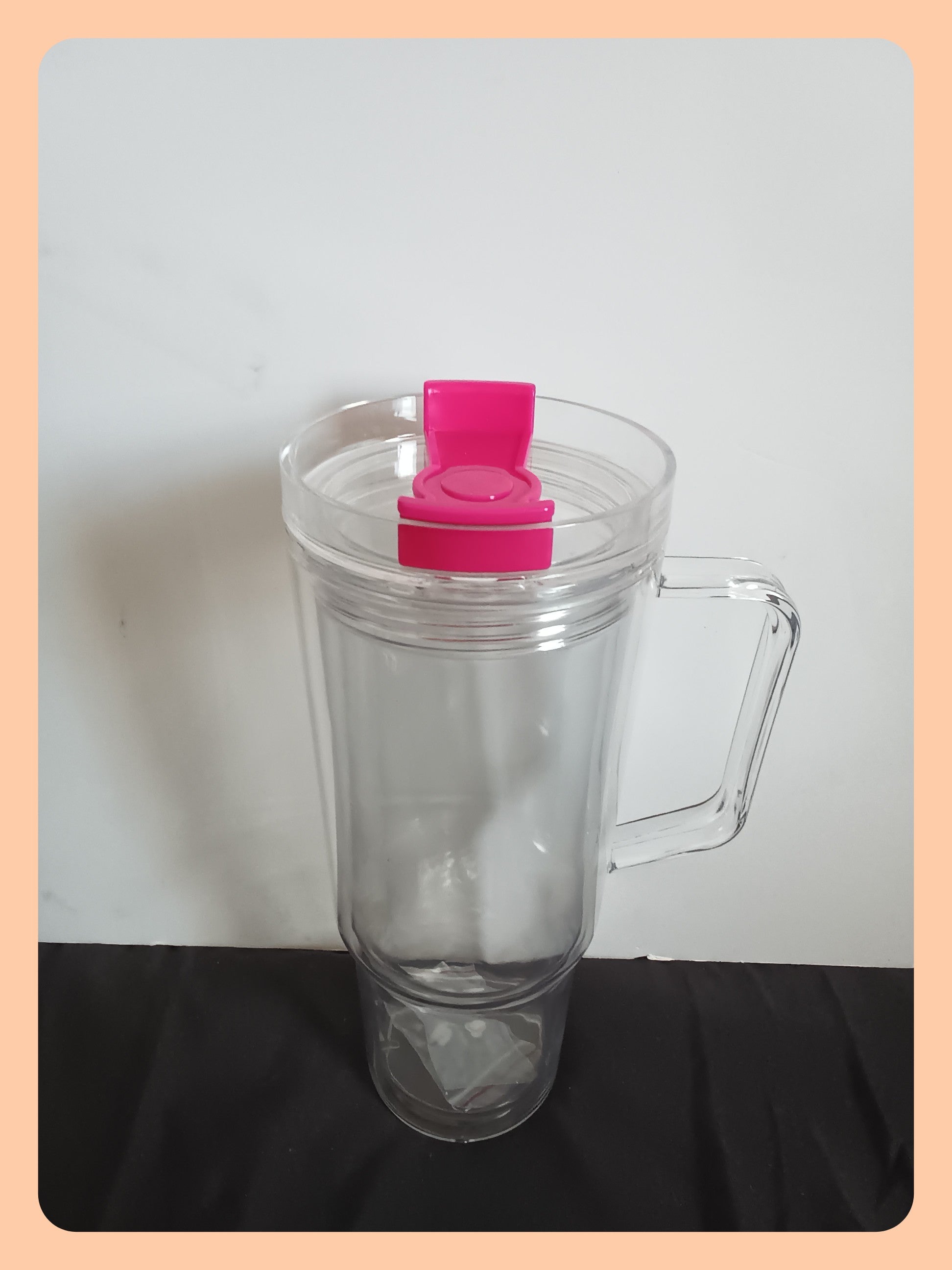 40oz Acrylic Snowglobe Tumbler Cup